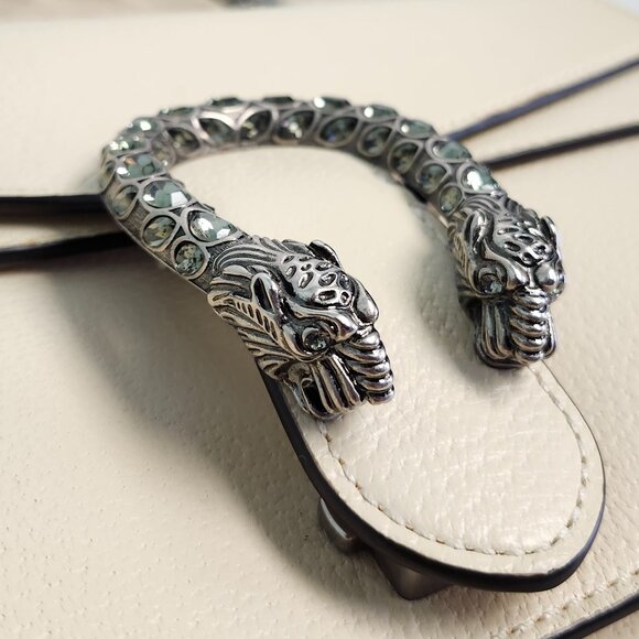 Gucci Dionysus Small Leather Shoulder Bag – Crystal Tiger Head – Ivory - Picture 8 of 16